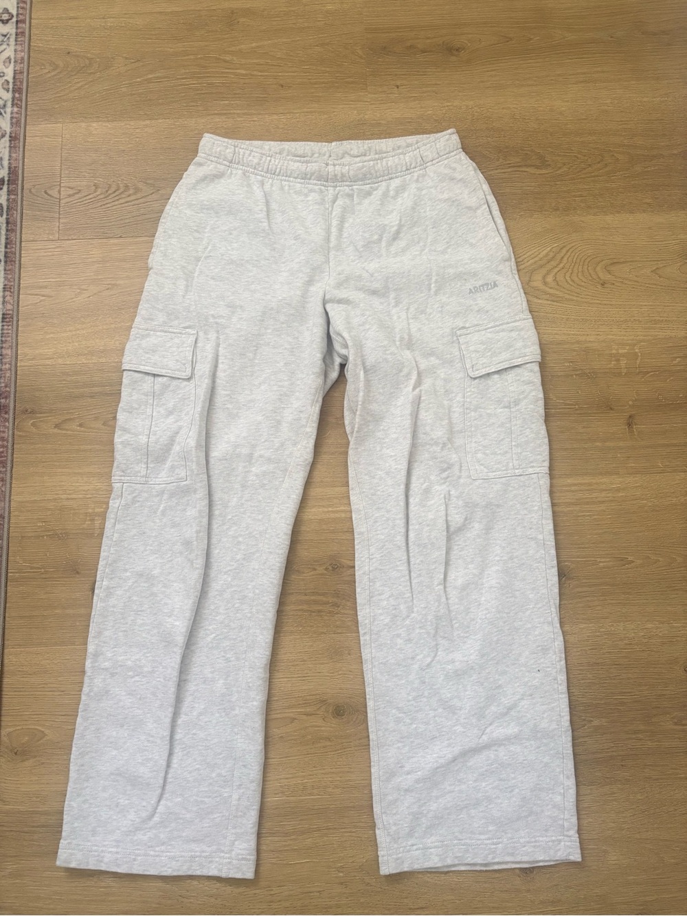 Aritzia Light Heather Gray Cargo Joggers